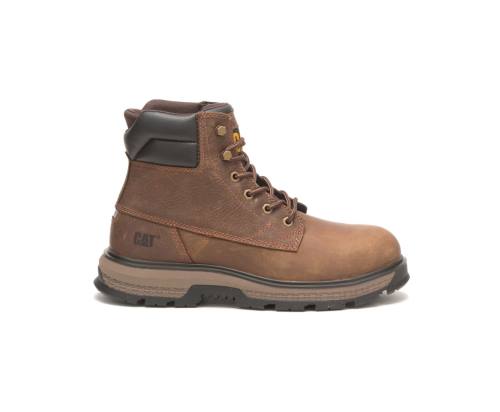 Caterpillar CAT Exposition 6" Alloy Toe Men's Work Boots Brown | CAT-793KO