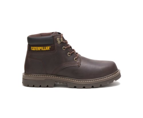 Caterpillar CAT Outbase Steel Toe Men's Work Boots Coffee | CAT-237JB