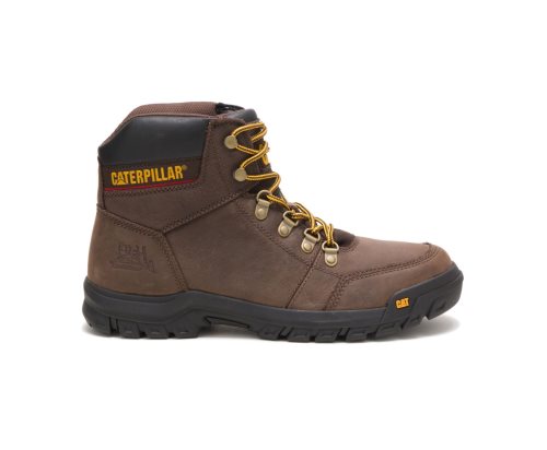 Caterpillar CAT Outline Men's Work Boots Brown | CAT-481QZ