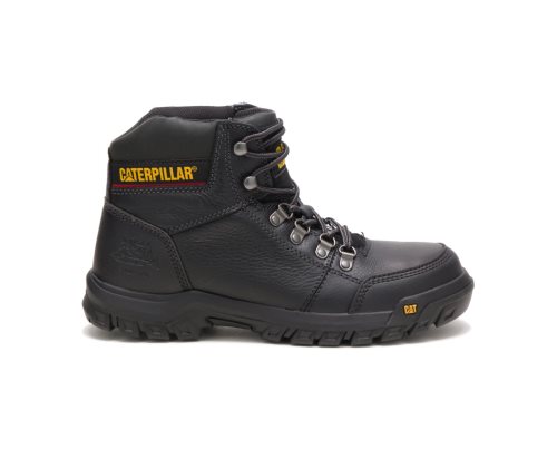 Caterpillar CAT Outline Steel Toe Men's Work Boots Black | CAT-259RM