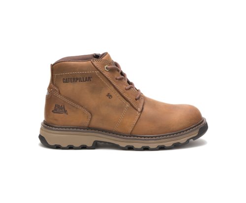 Caterpillar CAT Parker Men's Work Boots Dark Beige | CAT-870EO