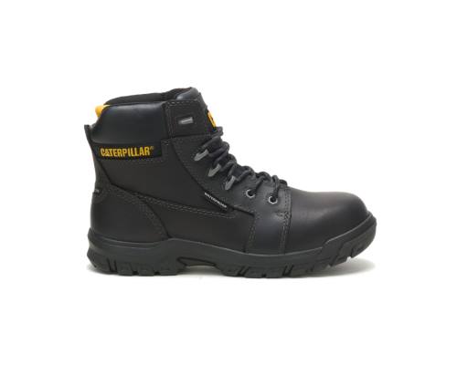 Caterpillar CAT Resorption Waterproof Composite Toe Women's Work Boots Black | CAT-738KO