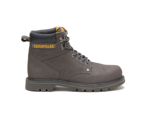 Caterpillar CAT Second Shift Steel Toe Men's Work Boots Grey | CAT-605CB