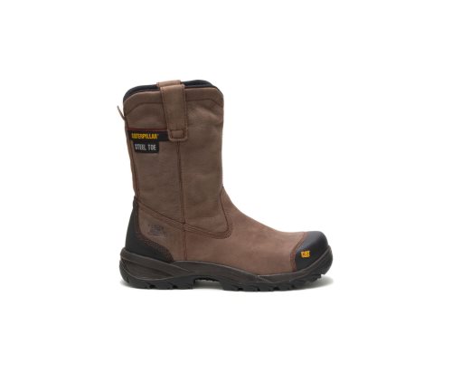 Caterpillar CAT Spur Steel Toe Men's Work Boots Brown | CAT-342KM