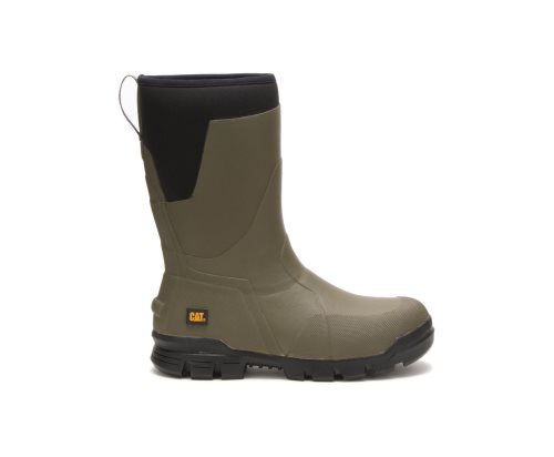 Caterpillar CAT Stormers 11" Boot Men's Rubber Boots Olive | CAT-139UE