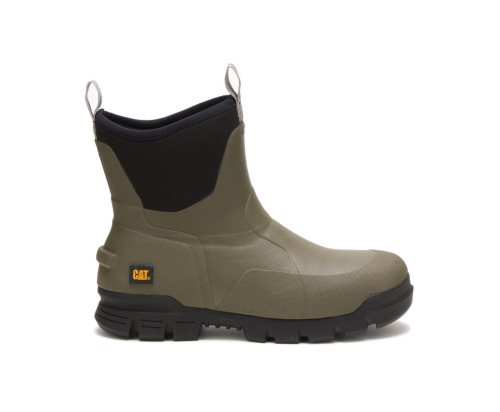 Caterpillar CAT Stormers 6" Boot Men's Rubber Boots Olive | CAT-860ZD