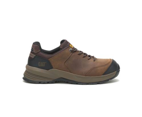 Caterpillar CAT Streamline 2.0 Leather Composite Toe Men's Work Shoes Brown | CAT-813KO