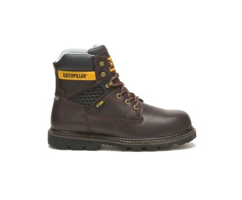 Caterpillar CAT Structure Cool Composite Toe Men's Work Boots Dark Brown | CAT-787KO