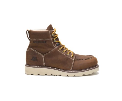 Caterpillar CAT Tradesman Men's Work Boots Chocolate Brown | CAT-832ZN