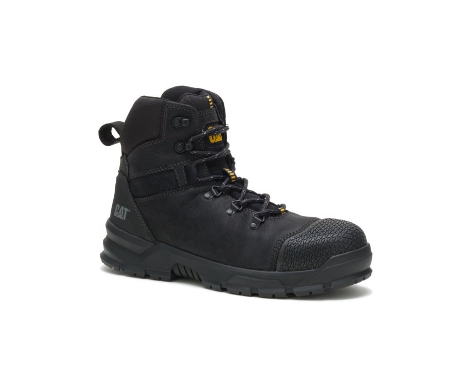 Caterpillar CAT Accomplice X Waterproof Steel Toe Men's Work Boots Black | CAT-107KB