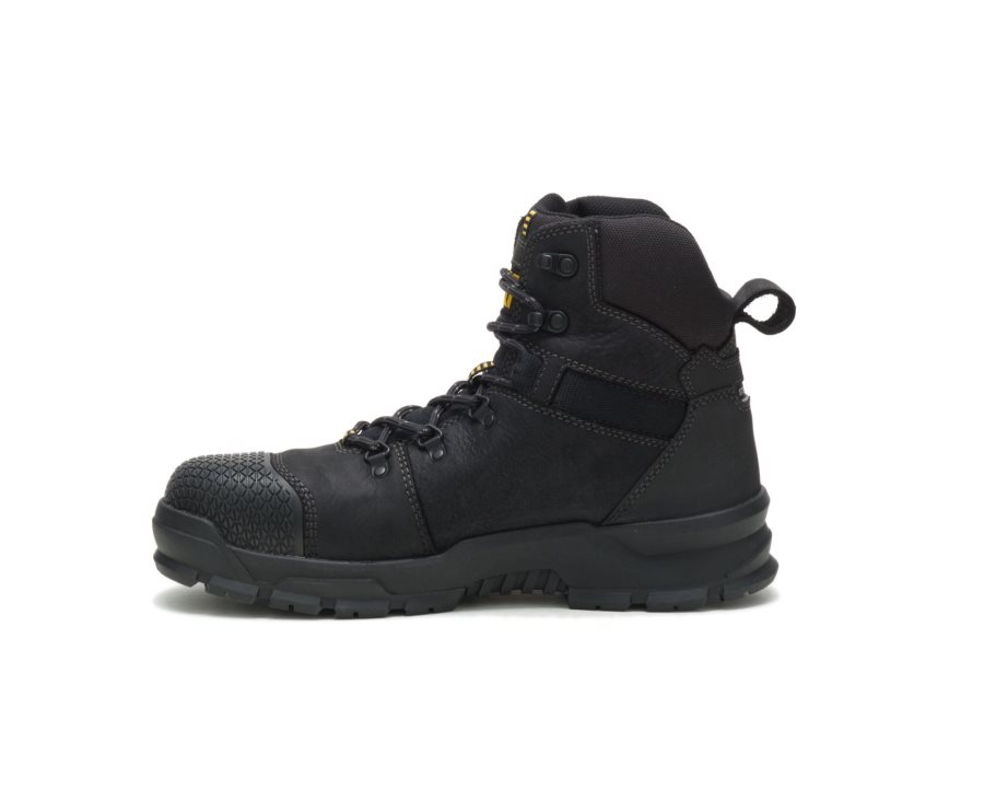 Caterpillar CAT Accomplice X Waterproof Steel Toe Men's Work Boots Black | CAT-107KB