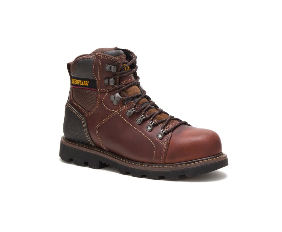 Caterpillar CAT Alaska 2.0 Steel Toe Men's Work Boots Brown | CAT-314GU