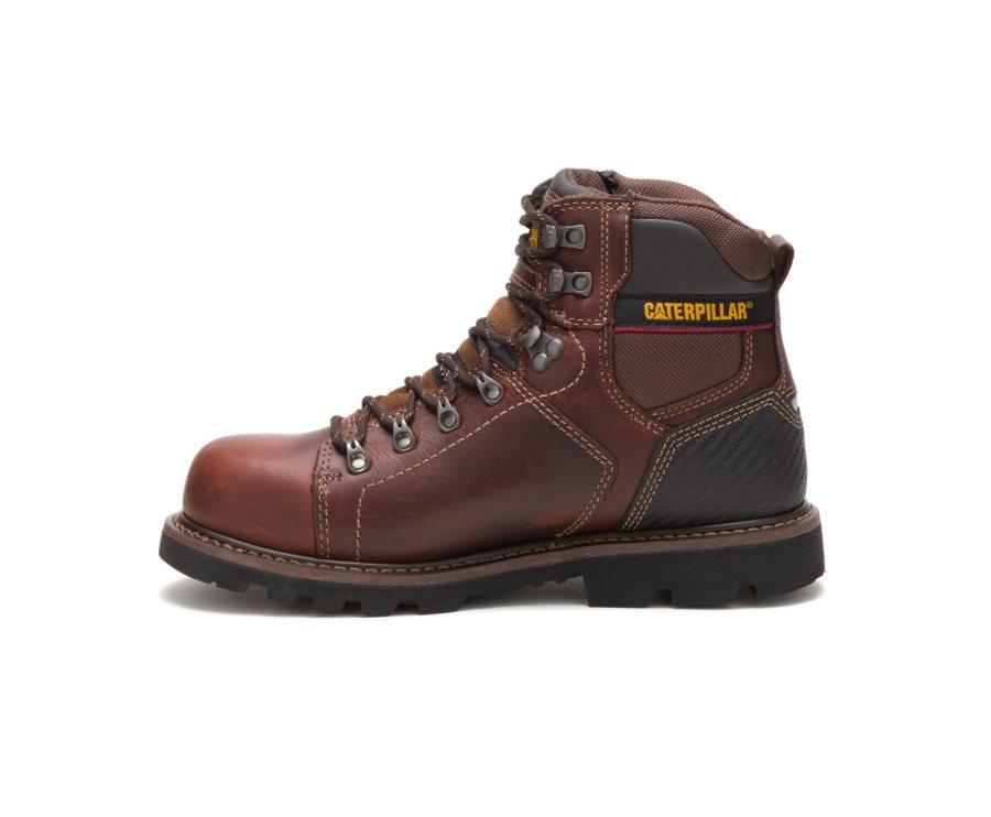 Caterpillar CAT Alaska 2.0 Steel Toe Men's Work Boots Brown | CAT-314GU