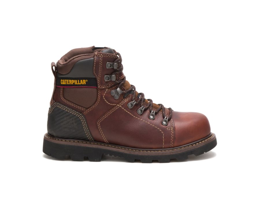 Caterpillar CAT Alaska 2.0 Steel Toe Men\'s Work Boots Brown | CAT-314GU