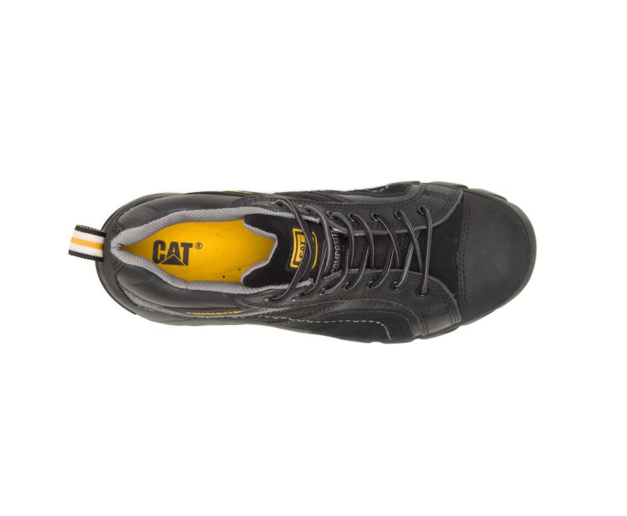 Caterpillar CAT Argon Composite Toe Men's Work Shoes Black | CAT-974HS