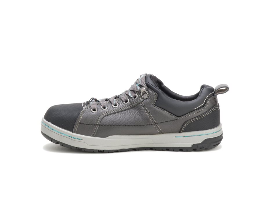 Caterpillar CAT Brode Steel Toe Women's Work Shoes Dark Grey / Mint | CAT-837CX