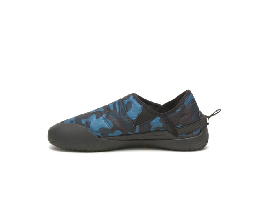 Caterpillar CAT Crossover Slip On Men's Casual Shoes Blue Camo | CAT-838KO