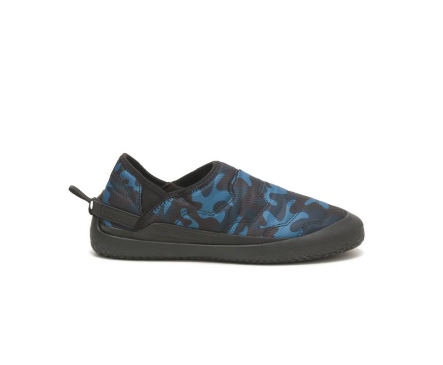 Caterpillar CAT Crossover Slip On Men\'s Casual Shoes Blue Camo | CAT-838KO