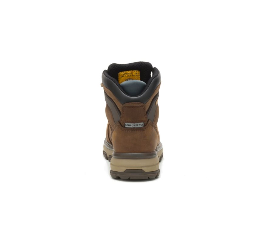 Caterpillar CAT Excavator Superlite Waterproof Thinsulate™ Nano Toe Women's Work Boots Dark Brown | CAT-015KD