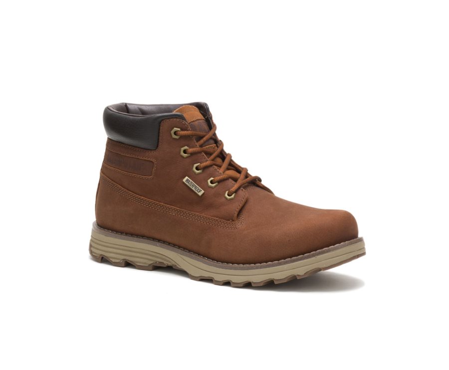 Caterpillar CAT Founder Thinsulate™ Men's Waterproof Boots Brown | CAT-267SO