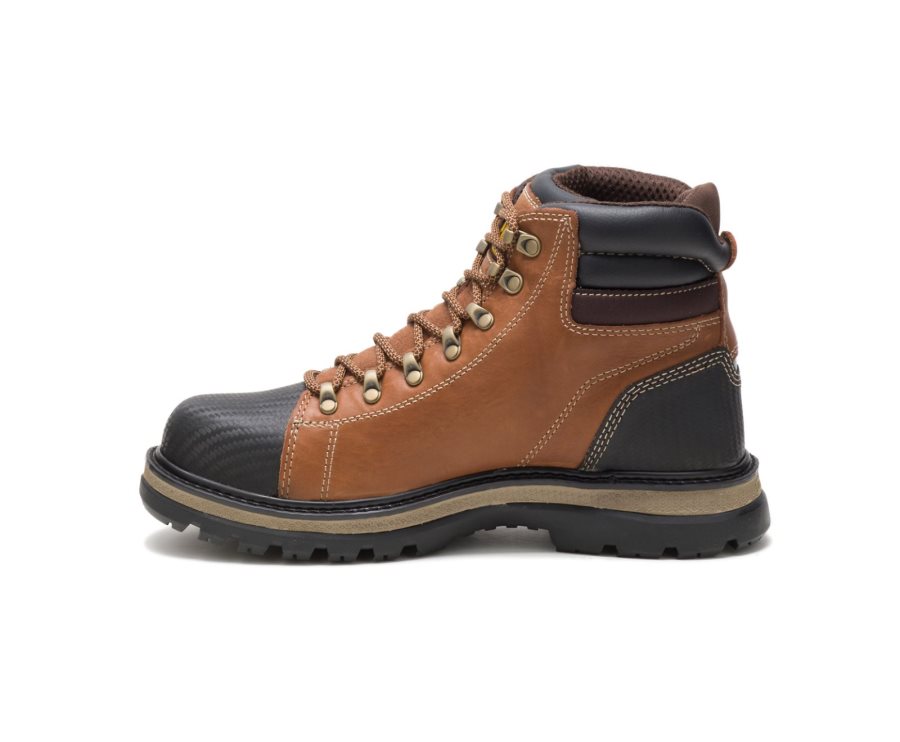 Caterpillar CAT Foxfield Steel Toe Men's Work Boots Brown / Black | CAT-176NU