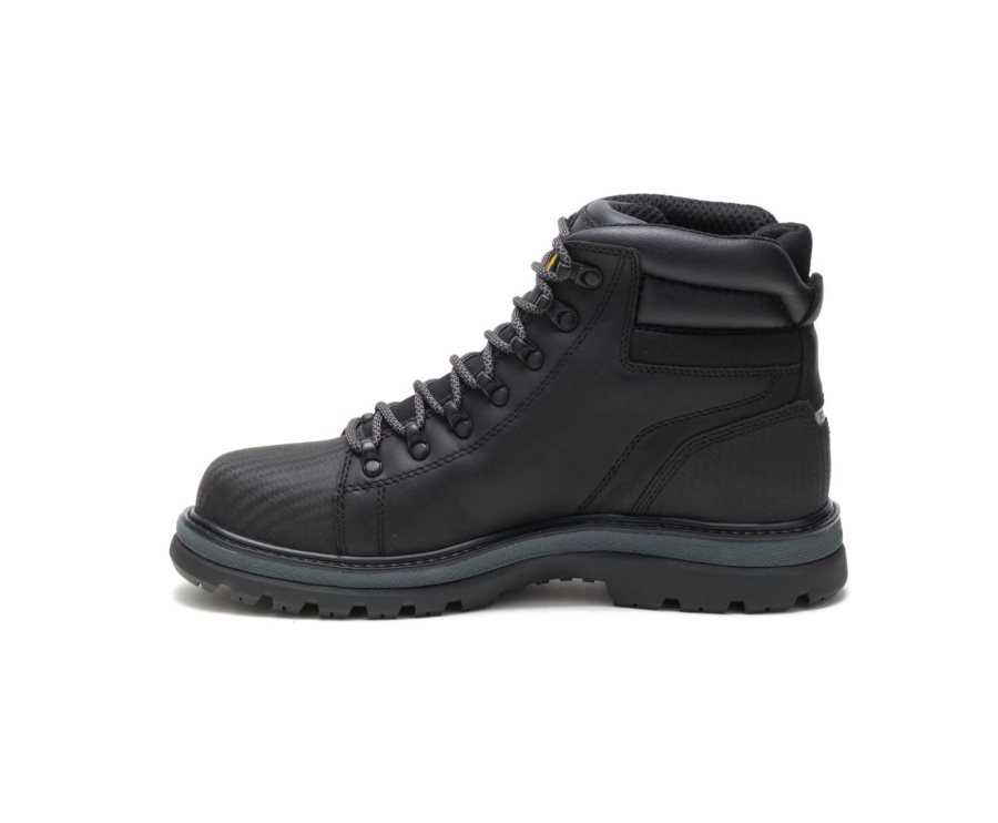 Caterpillar CAT Foxfield Steel Toe Men's Work Boots Black | CAT-869XA