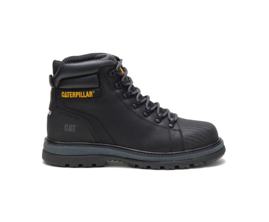 Caterpillar CAT Foxfield Steel Toe Men\'s Work Boots Black | CAT-869XA