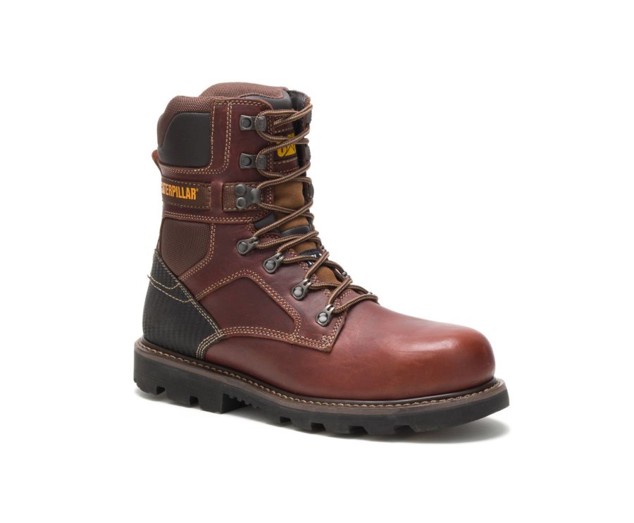 Caterpillar CAT Indiana 2.0 Steel Toe Men's Work Boots Brown | CAT-574NO