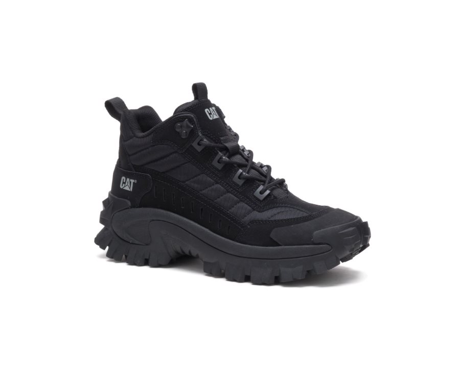 Caterpillar CAT Intruder Mid Men's Sneakers Black | CAT-109NO