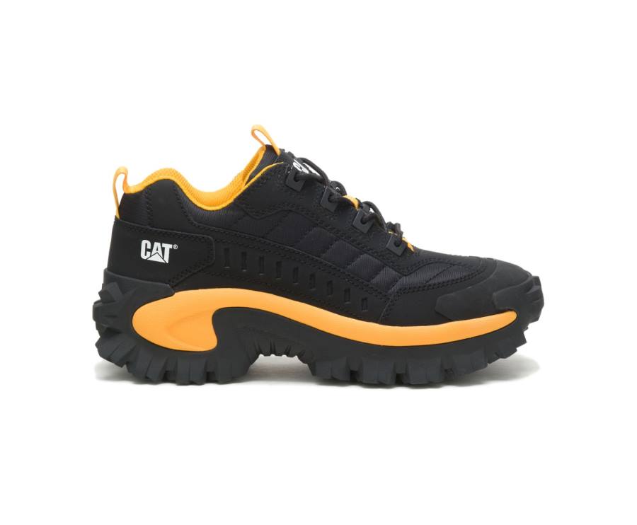 Caterpillar CAT Intruder Shoe Men\'s Casual Shoes Black / Yellow | CAT-821KO