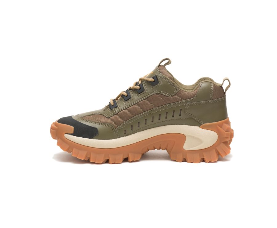 Caterpillar CAT Intruder Shoe Women's Casual Shoes Dark Olive / Brown | CAT-096OK