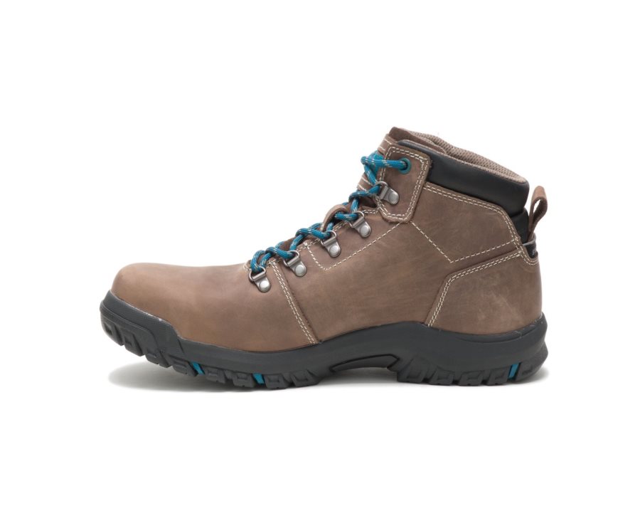 Caterpillar CAT Mae Steel Toe Waterproof Women's Work Boots Brown | CAT-691JX