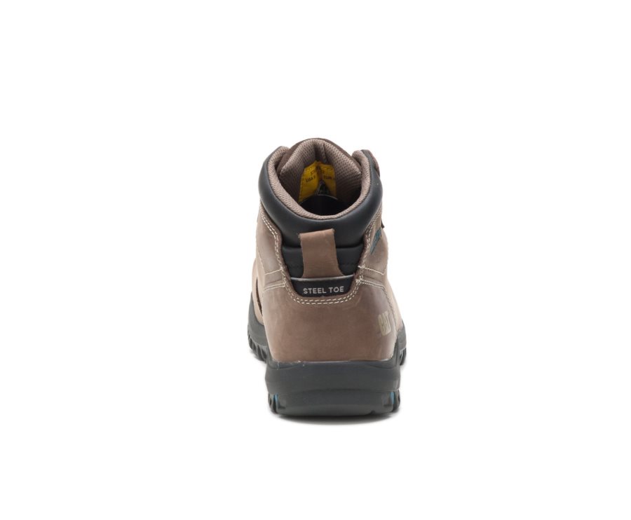 Caterpillar CAT Mae Steel Toe Waterproof Women's Work Boots Brown | CAT-691JX