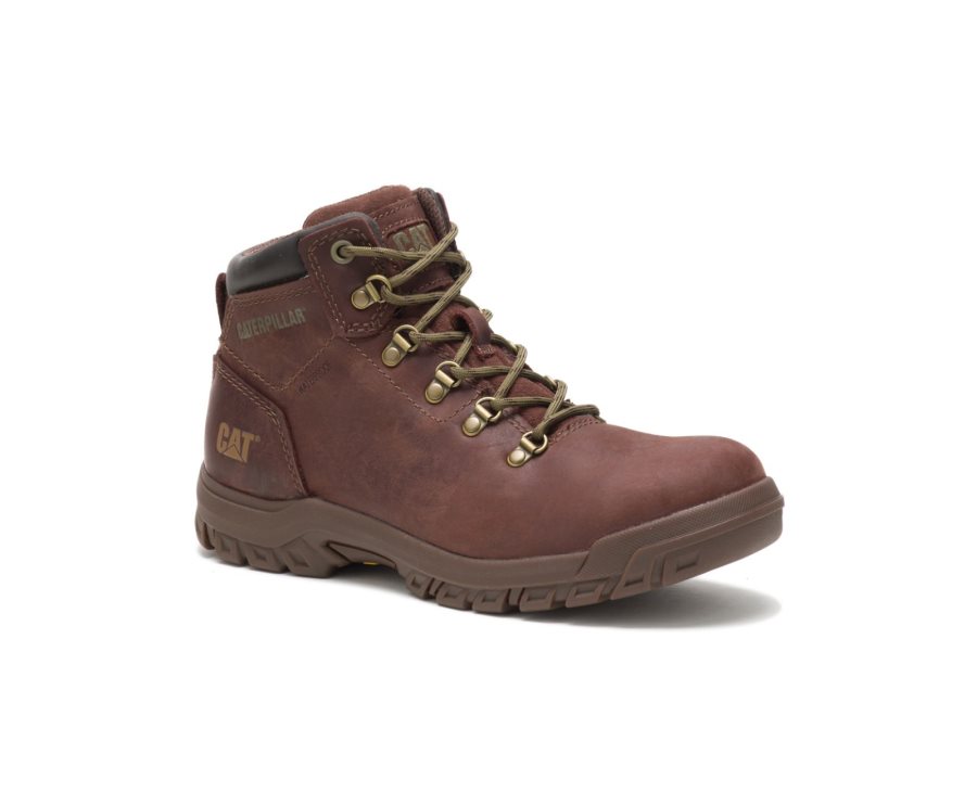 Caterpillar CAT Mae Steel Toe Waterproof Women's Work Boots Copper | CAT-739FX