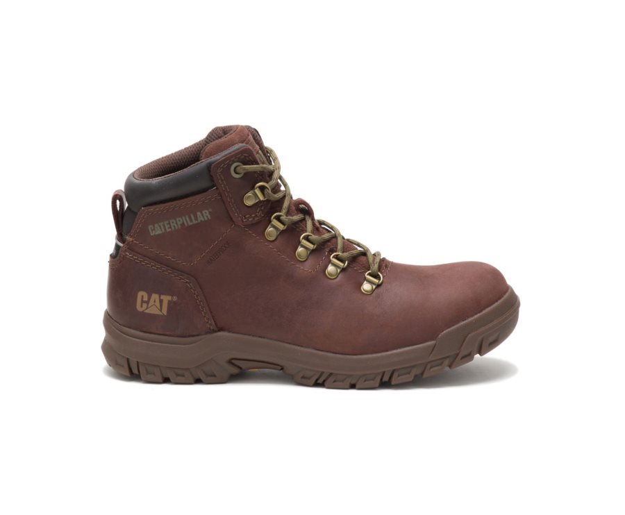 Caterpillar CAT Mae Steel Toe Waterproof Women\'s Work Boots Copper | CAT-739FX