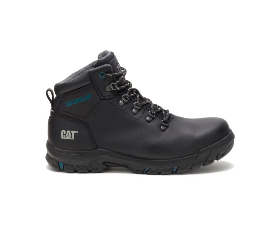 Caterpillar CAT Mae Steel Toe Waterproof Women\'s Work Boots Black | CAT-974GJ