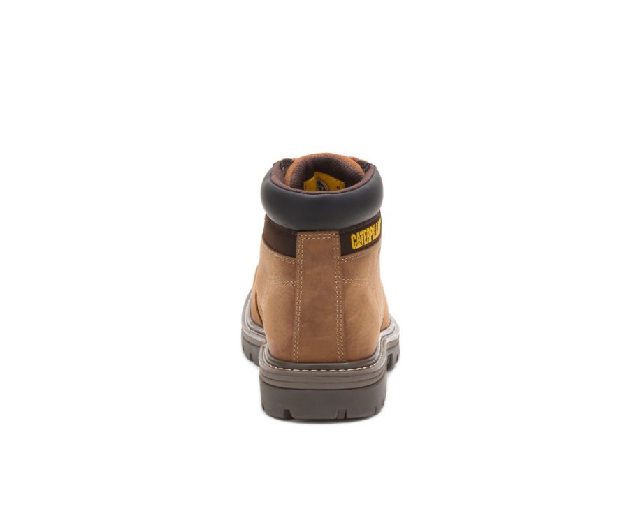 Caterpillar CAT Outbase Waterproof Men's Work Boots Brown | CAT-325IT