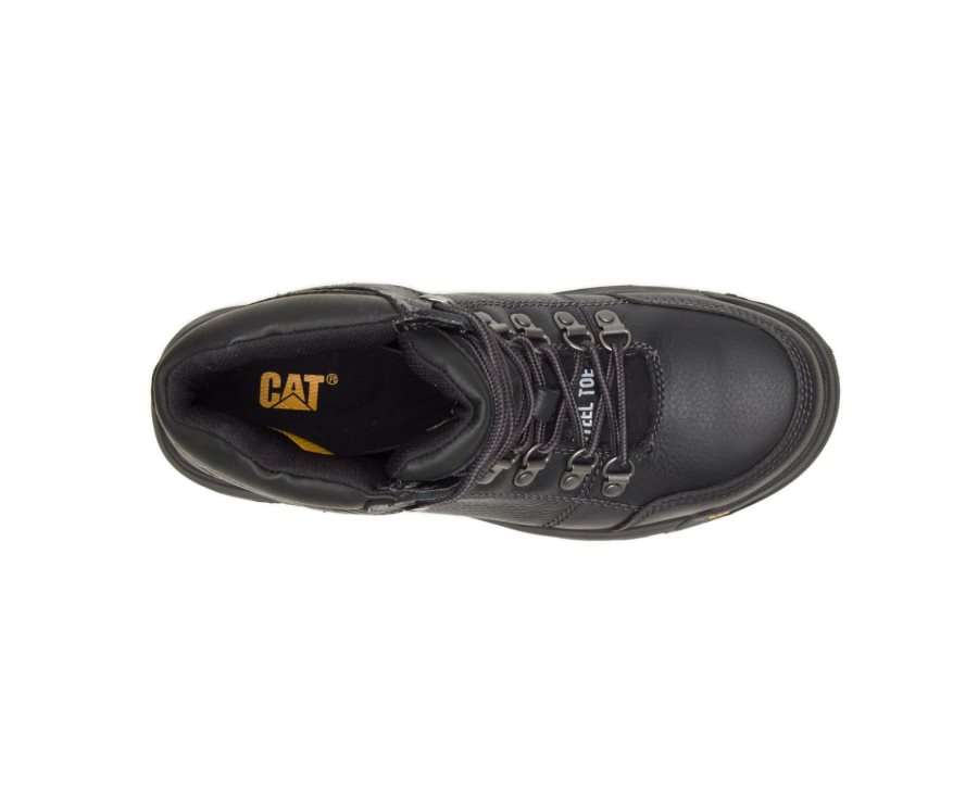 Caterpillar CAT Outline Steel Toe Men's Work Boots Black | CAT-259RM