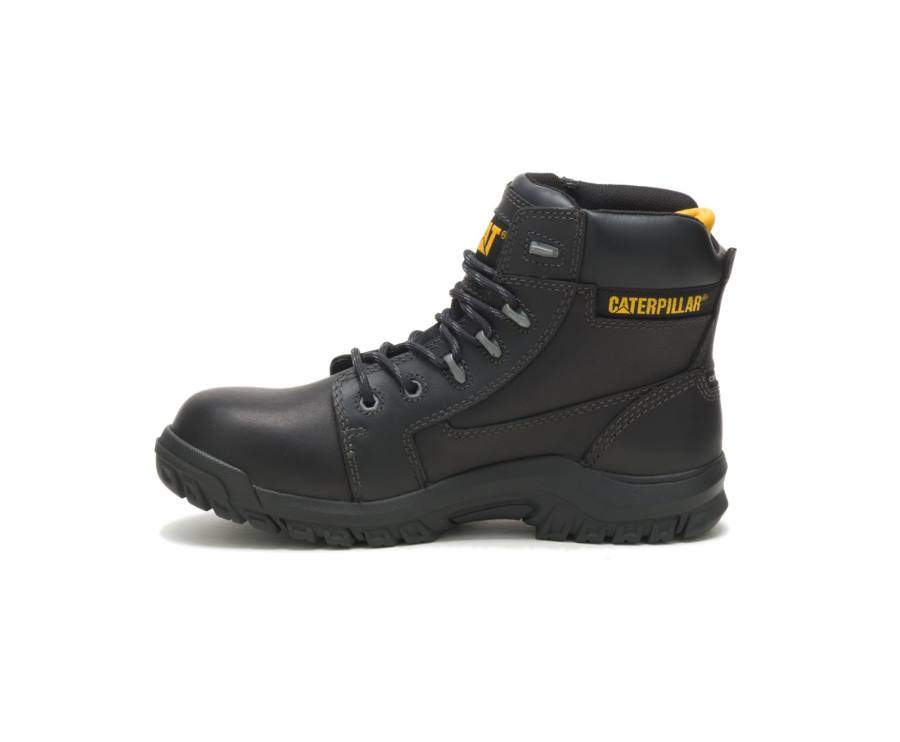 Caterpillar CAT Resorption Waterproof Composite Toe Women's Work Boots Black | CAT-738KO