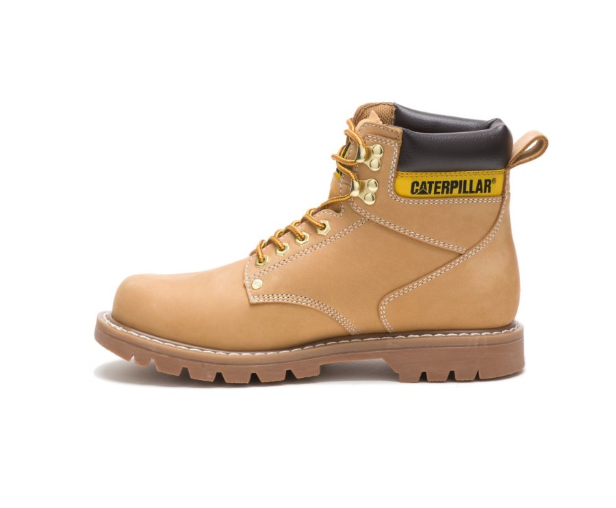 Caterpillar CAT Second Shift Men's Work Boots Brown | CAT-746IQ