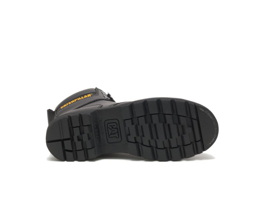 Caterpillar CAT Second Shift Steel Toe Men's Work Boots Black | CAT-081GM