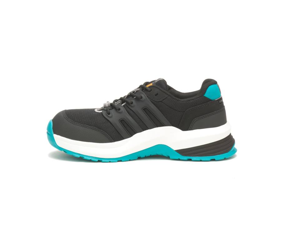 Caterpillar CAT Streamline 2.0 Composite Toe Women's Work Shoes Black / Turquoise | CAT-751KO