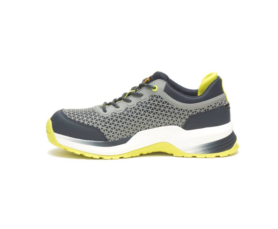 Caterpillar CAT Streamline 2.0 Composite Toe Men's Work Shoes Navy / Yellow | CAT-809KO