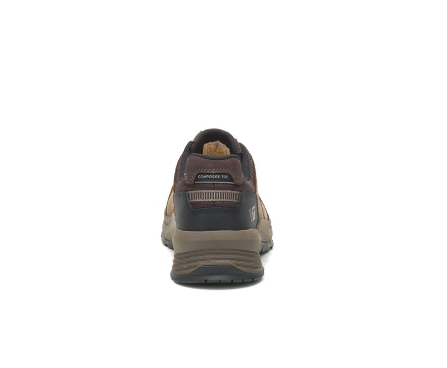 Caterpillar CAT Streamline 2.0 Leather Composite Toe Men's Work Shoes Brown | CAT-813KO