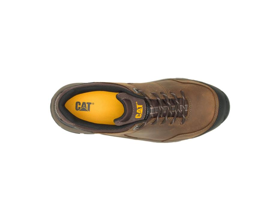 Caterpillar CAT Streamline 2.0 Leather Composite Toe Men's Work Shoes Brown | CAT-813KO