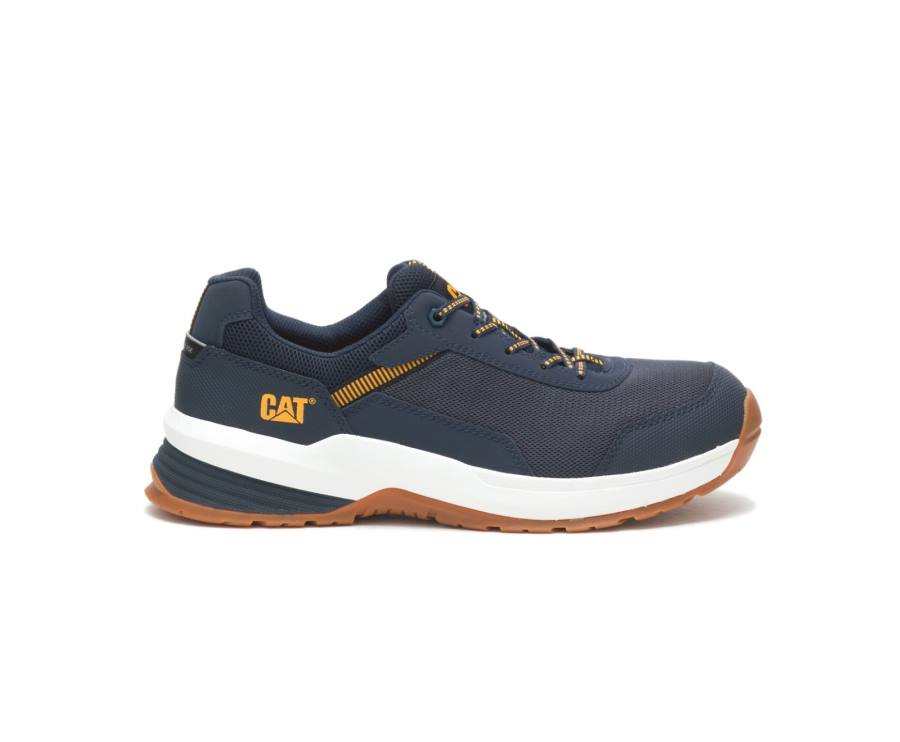 Caterpillar CAT Streamline 2.0 Mesh Composite Toe Men\'s Work Shoes Navy | CAT-816KO