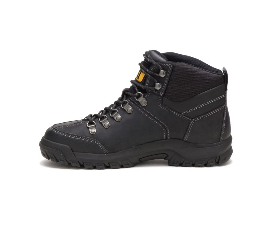 Caterpillar CAT Threshold Waterproof Steel Toe Men's Work Boots Black | CAT-712JO