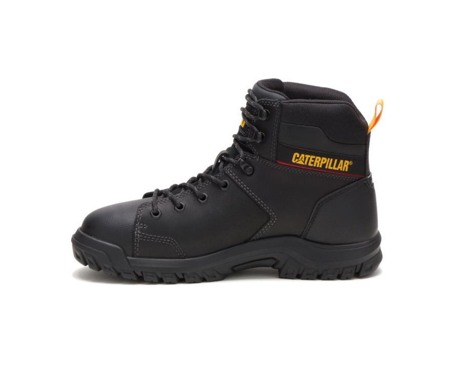 Caterpillar CAT Wellspring Waterproof Metatarsal Guard Steel Toe Men's Work Boots Black | CAT-871CJ