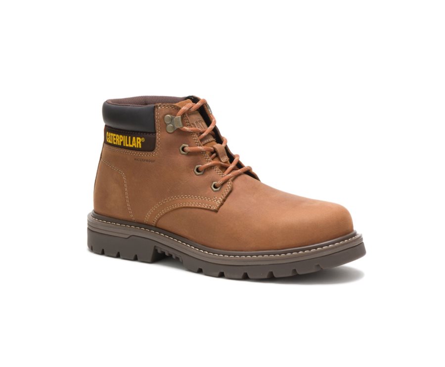 Caterpillar CAT Women's Excavator Superlite Waterproof Thinsulate™ Nano Toe Men's Work Boots Brown | CAT-438TY